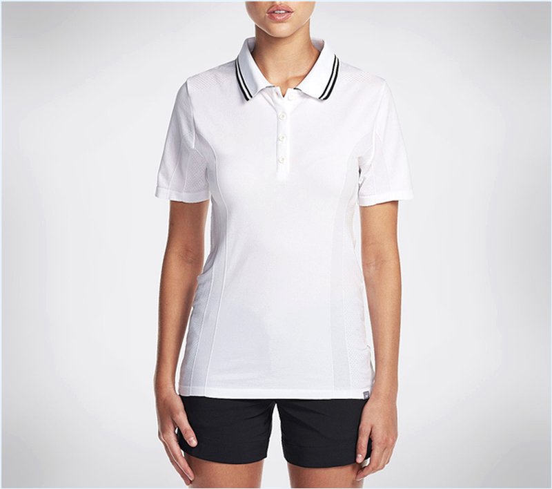  Women GO Golf Sweet Spot Polo Shirt White