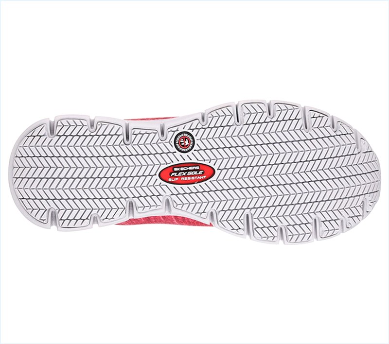  Women Work: Relaxed Fit Synergy - Arrey Alloy Toe Red/Gray