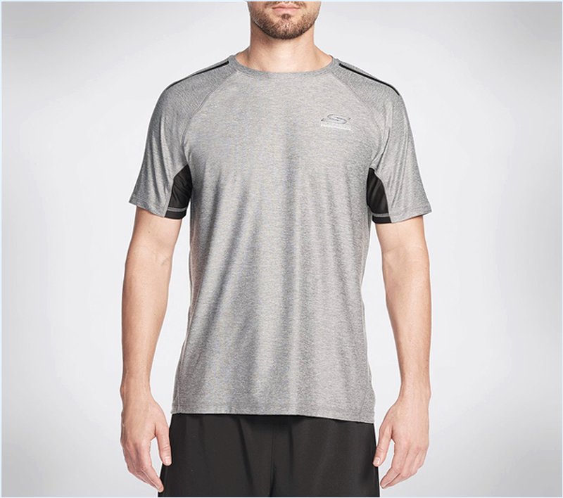 Men Sprint Short Sleeve Tee Shirt Charcoal